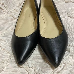 Genuine Leather Marc Fisher Black Flat